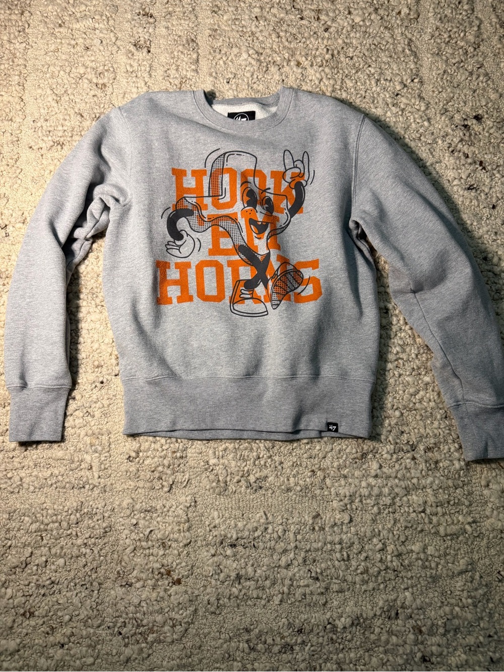 47 Brand Grey Texas Crewneck Sweatshirt
